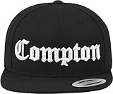 Mister Tee Cap-Gorra de Compton Negro Negro Talla:Talla única