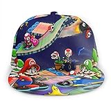 Gorra de béisbol clásica para Adultos Super Mario Bros Sombreros Unisex de Hip Hop con diseño de Pico Plano Snapback