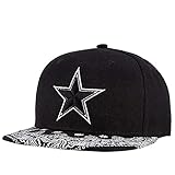 Sombrero Gorra De Béisbol Clásico Gorra De ala Plana Sombrero Bordado De Moda Gorra De Béisbol con Estrella De Cinco Pun