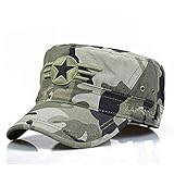 Gorras De Hombre Sombreros Gorras Snapback para Hombres Sombrero Sombreros De Camuflaje con Parte Superior Plana Ajustable Camuflaje De 54-62 Cm