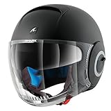 Shark Shark Nano Casco Jet, Negro Mate, L (59/60)