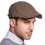 Gisdanchz Gorra Irlandesa Invierno Boina Hombre Irlandesa Boinas Gorra Militar Sombrero Café