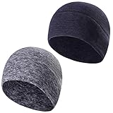 TAGVO Gorro de Lana de Invierno, Running Beanie Hat Gorro con Tapas de Orejas, Forro para Casco para Adultos Mujeres y Hombres tamaño elástico Universal