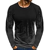 JiaMeng Suéter de Hombre Invierno Manga Larga Suéter Casual Jersey de Punto Caliente Camiseta Blusa básica de Manga Larga con Cuello Redondo (Gris,XXL)