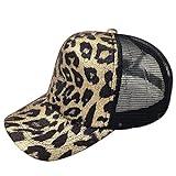 Gorra de béisbol con diseño de leopardo oriental de primavera, unisex, ajustable