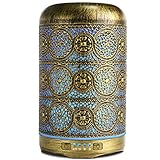 SALKING Difusor Aceites Esenciales,260ml Humidificador Ultrasónico,Metal Difusor de Aromaterapia con 7 Colores,4 Configuraciones de Temporizador y Sin Agua Auto-Apaga, Regalo para Mujer
